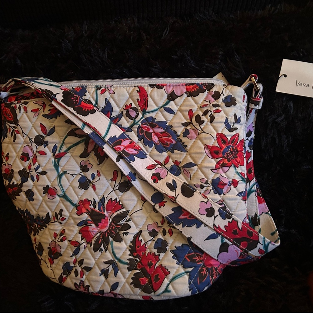 Vera Bradley Floral Tote - Red, Blue, Cream